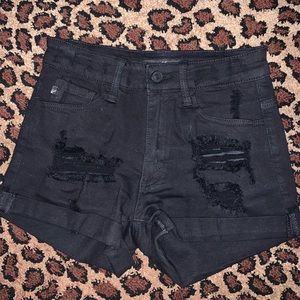 Distressed Jean Shorts